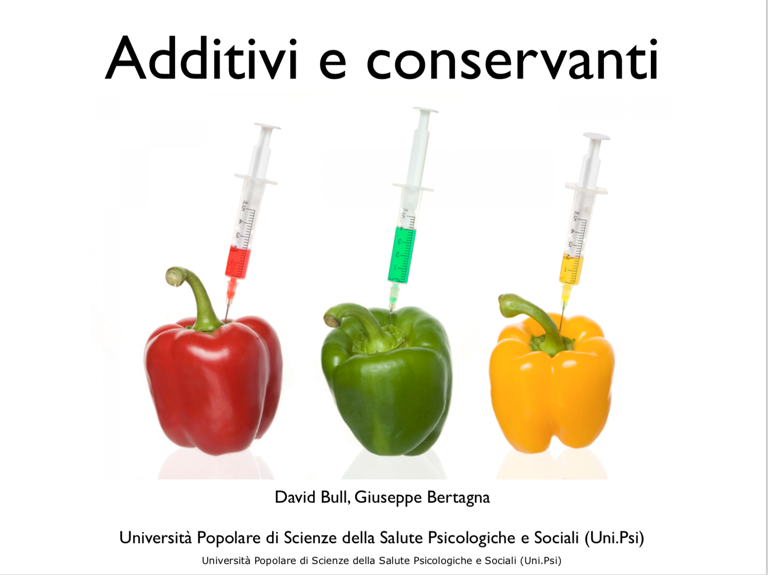 additivi e conservanti