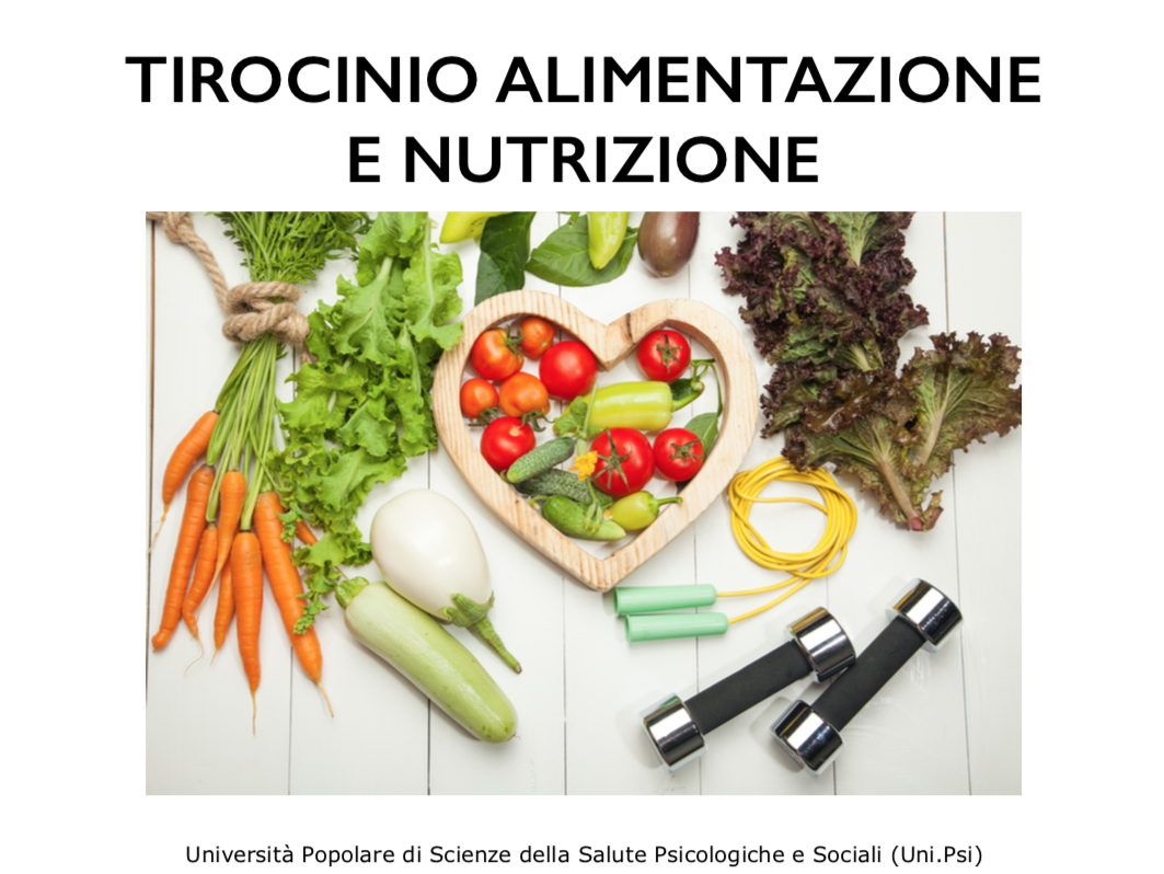 tirocinio di alimentazione e nutrizione