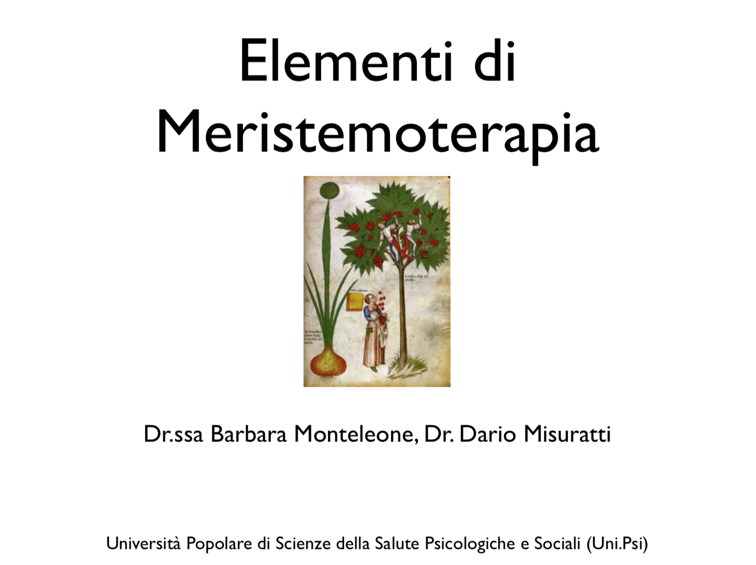 elementi di meristemoterapia