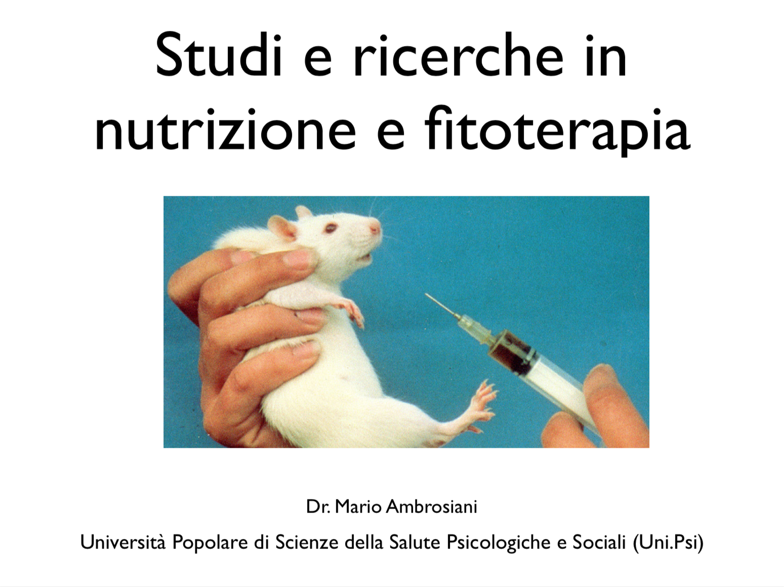 studi e ricerche in nutrizione e fitoterapia