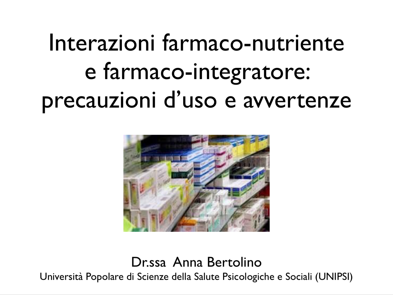 interazioni farmaci