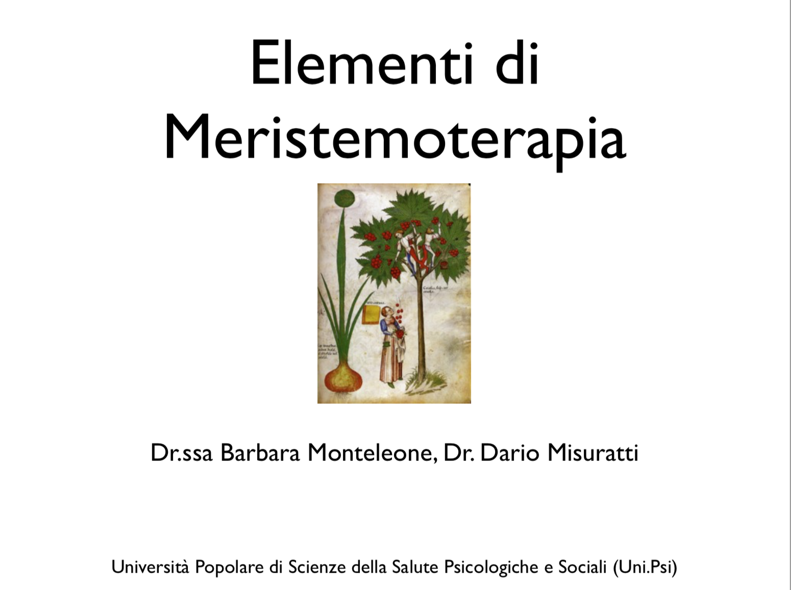 erboristeria e meristemoterapia