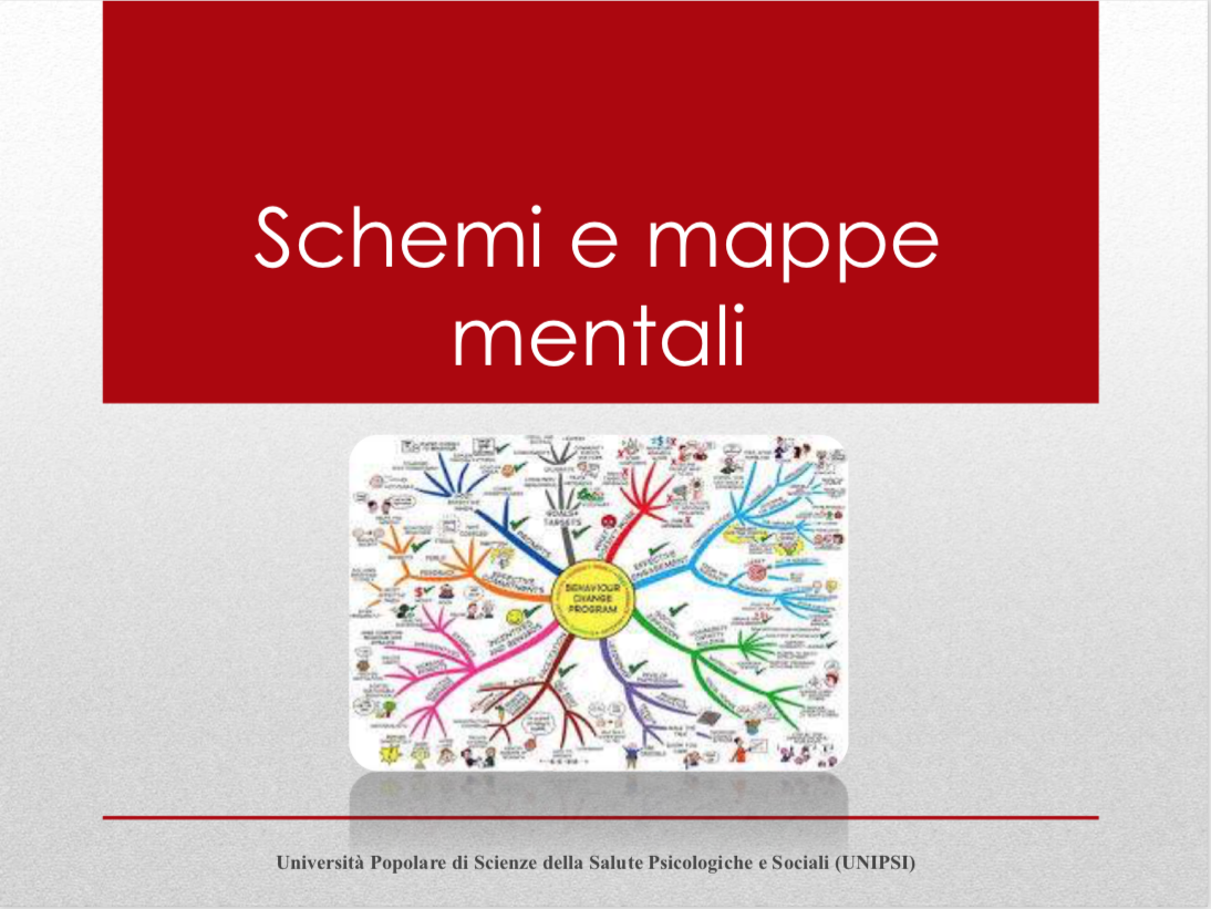 schemi e mappe mentali